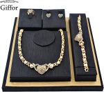 Giffor Jewellery Lady 14K Gold Filled Jewelry sets for Women Bracelets Necklaces With Earrings Gifts - Image 3